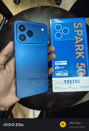 New Tecno Spark 50 128 GB Blue
