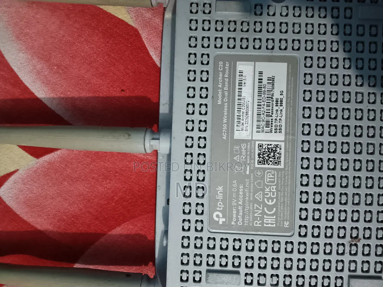 This dual brand router will be sold on an emergency basis, fresh condition