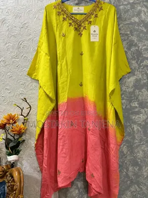 Free Size Kaftan,44 Long,lilne Cotton