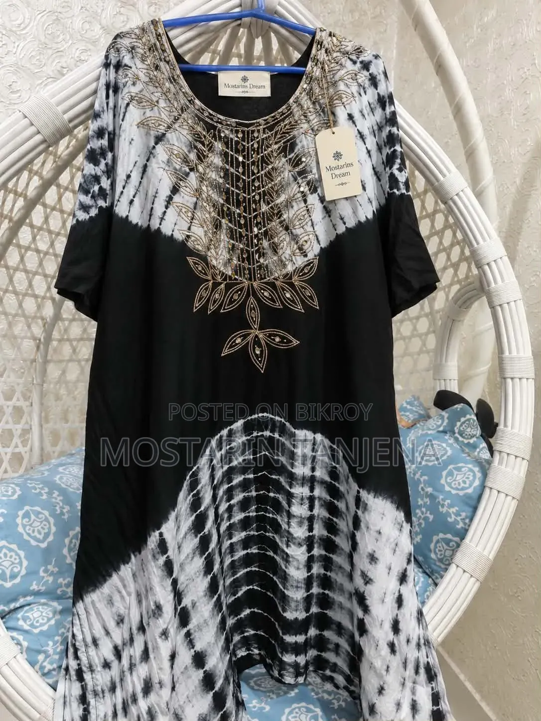 Free Size Kaftan,44 Long,lilne Cotton