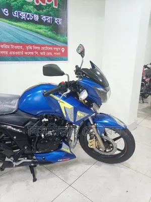 New TVS Apache RTR 160 2V ABS 2025 Blue