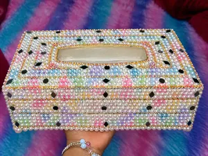 Gorgeous Beaded Handmade Tissue Box (1 Piece)