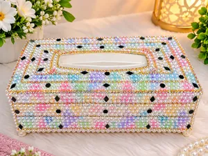 Gorgeous Beaded Handmade Tissue Box (1 Piece)