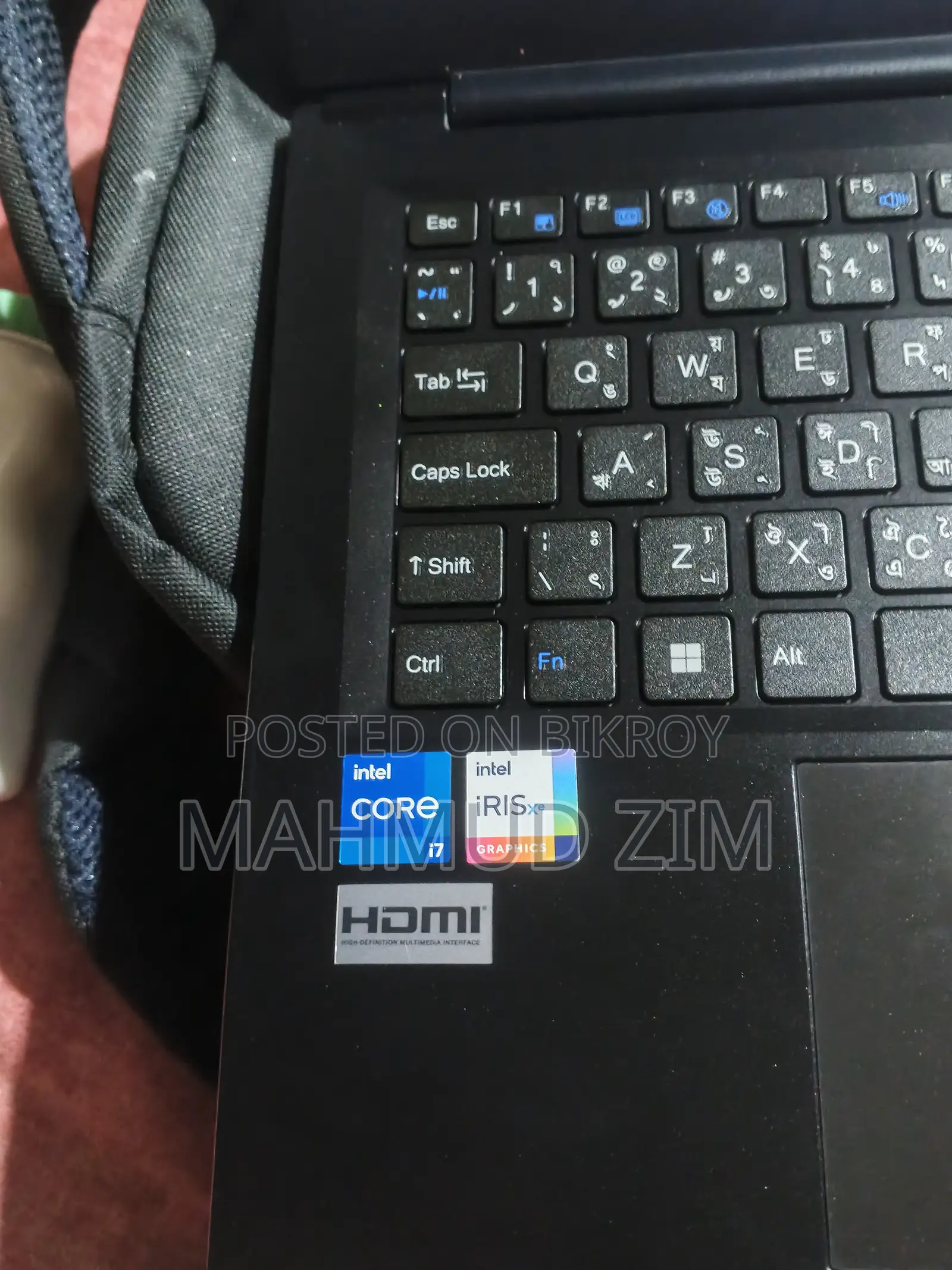 ল্যাপটপ 8GB ইন্টেল কোর i7 এসএসডি 512GB