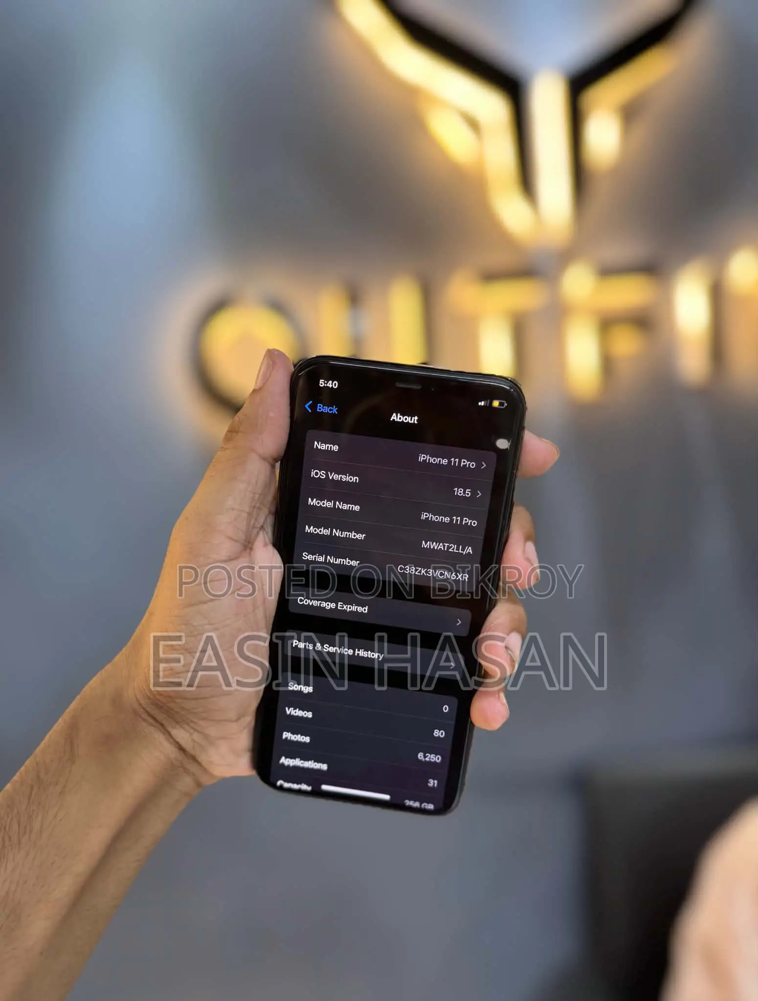 Apple iPhone 11 Pro 256 GB Black