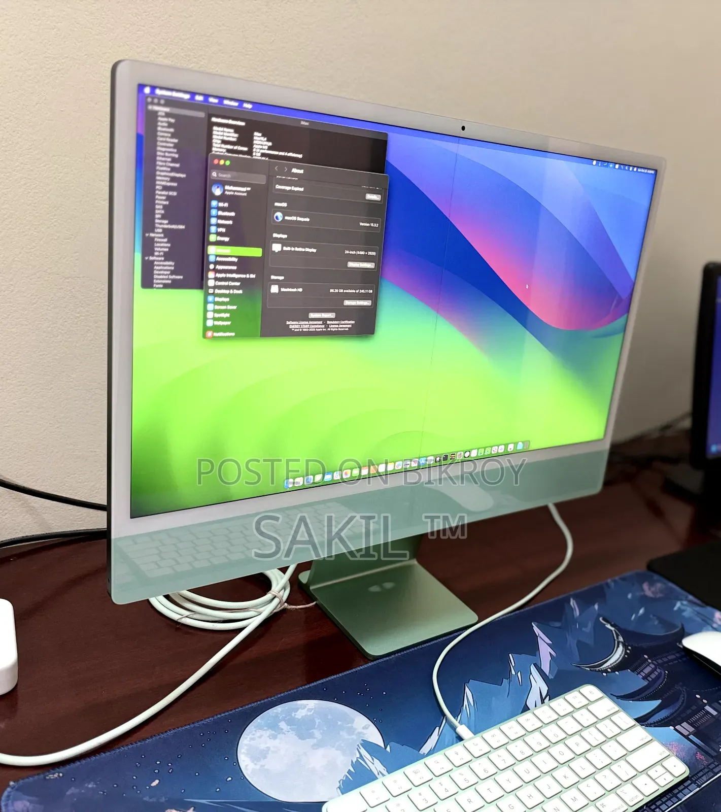 Desktop Computer Apple iMac M3 8GB Apple M3 SSD 256GB