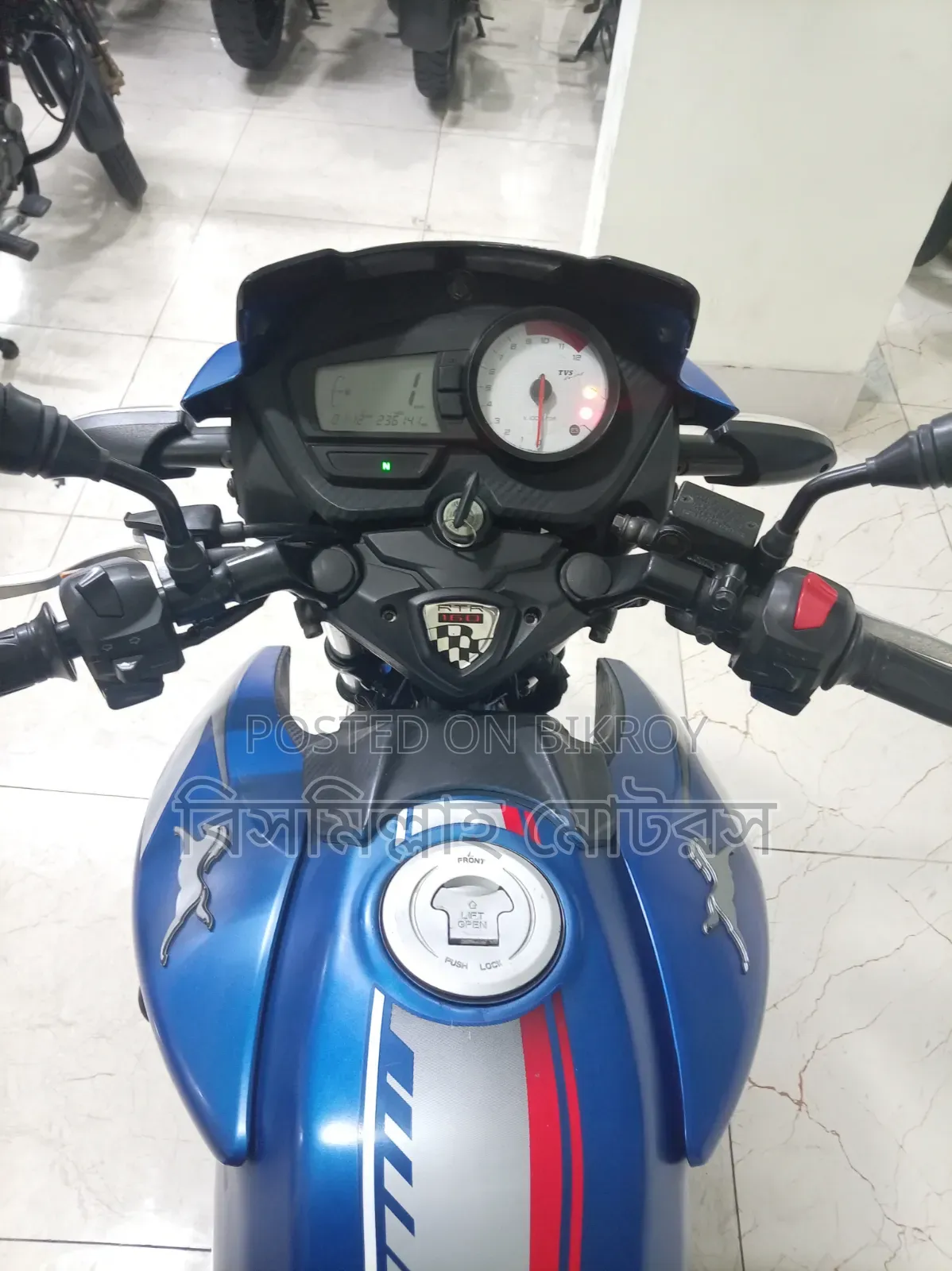 TVS Apache RTR 160 2V 2019 Blue
