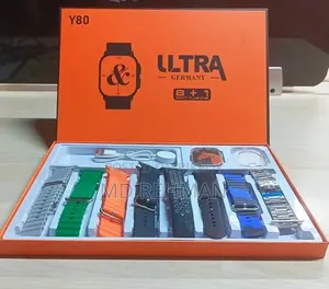 Y80 Ultra Smartwatch With 8 Straps (Intact Brand New)