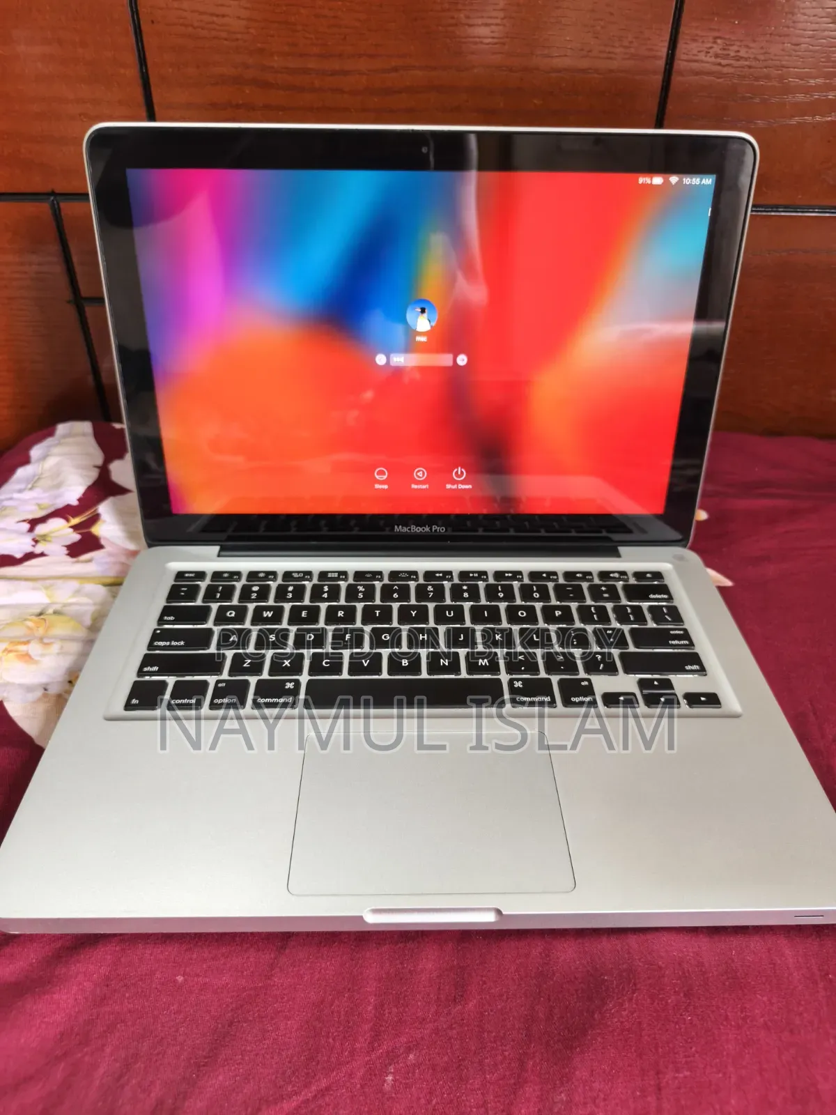 Laptop Apple MacBook Pro 8GB Intel Core i7 HDD 500GB