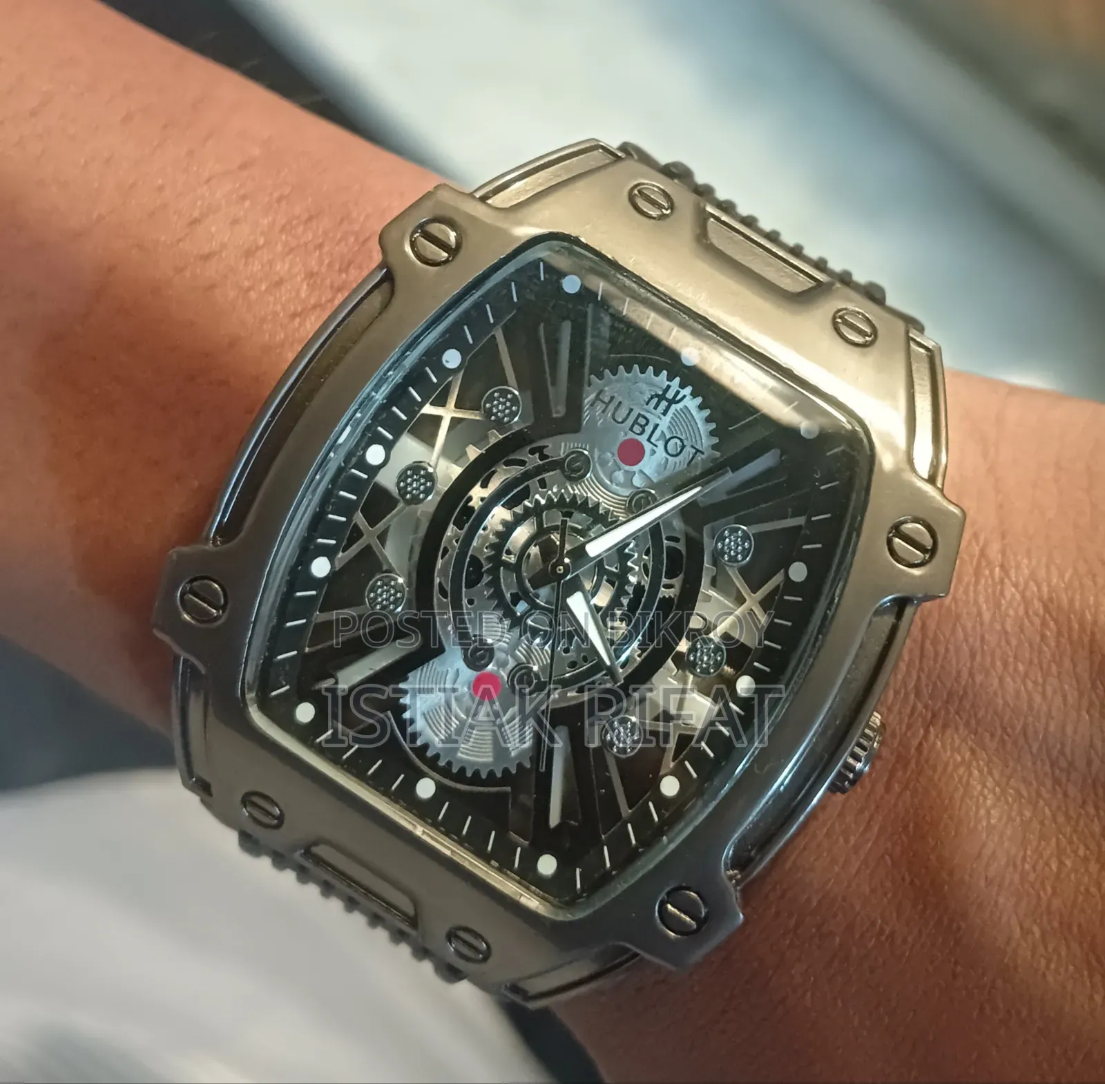Hublot Inspired Luxury Skeleton Watch for Sale