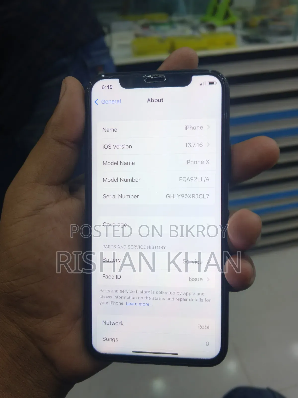 Apple iPhone X 64 GB Black