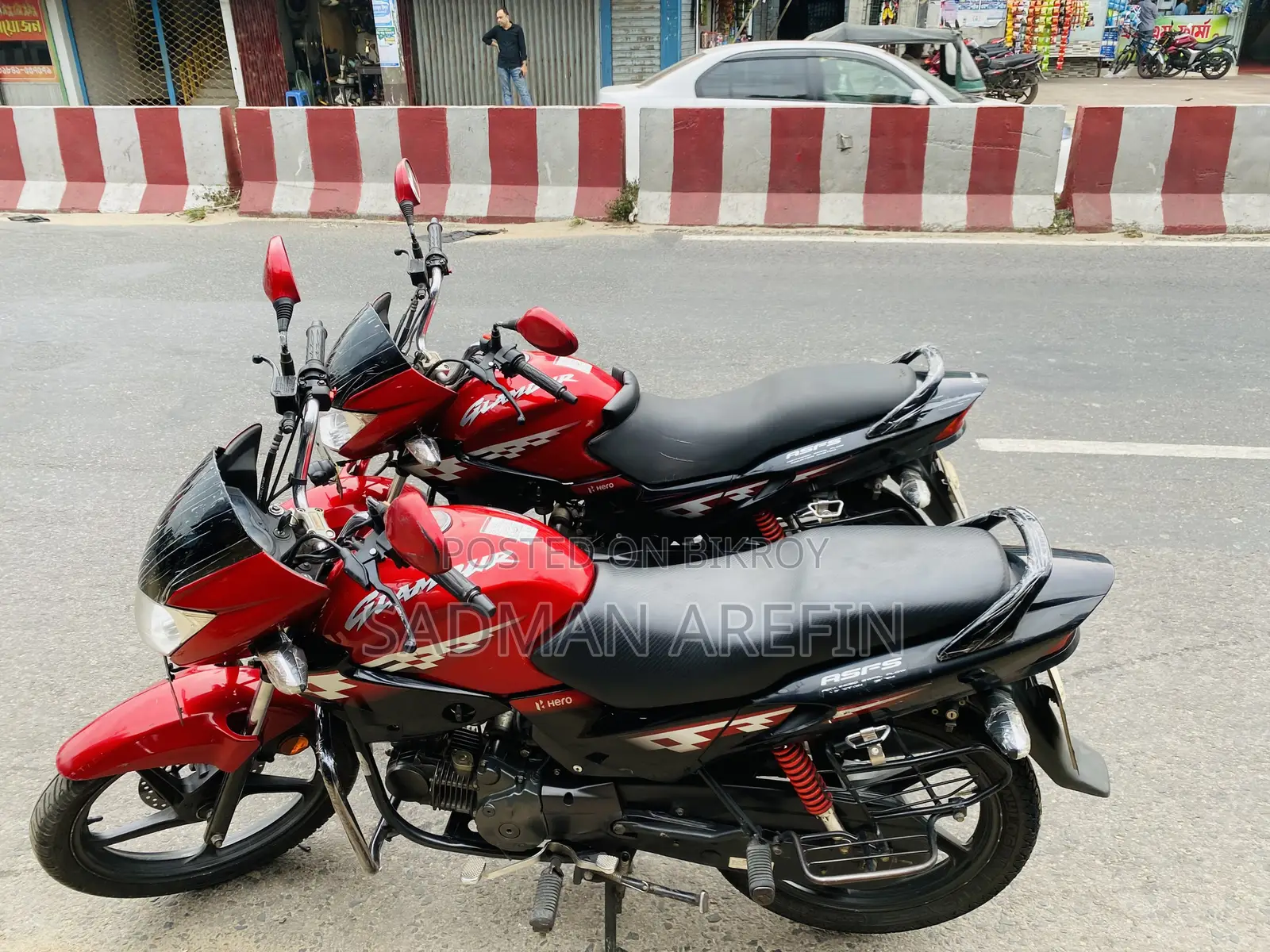হিরো গ্ল্যামার বিএস৪ ২০২২ লাল