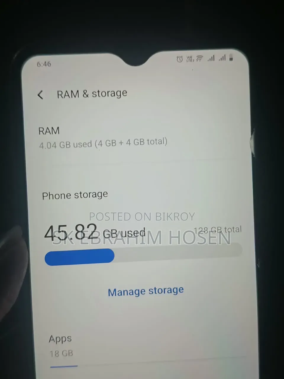 Vivo Y17s 128 GB Yellow