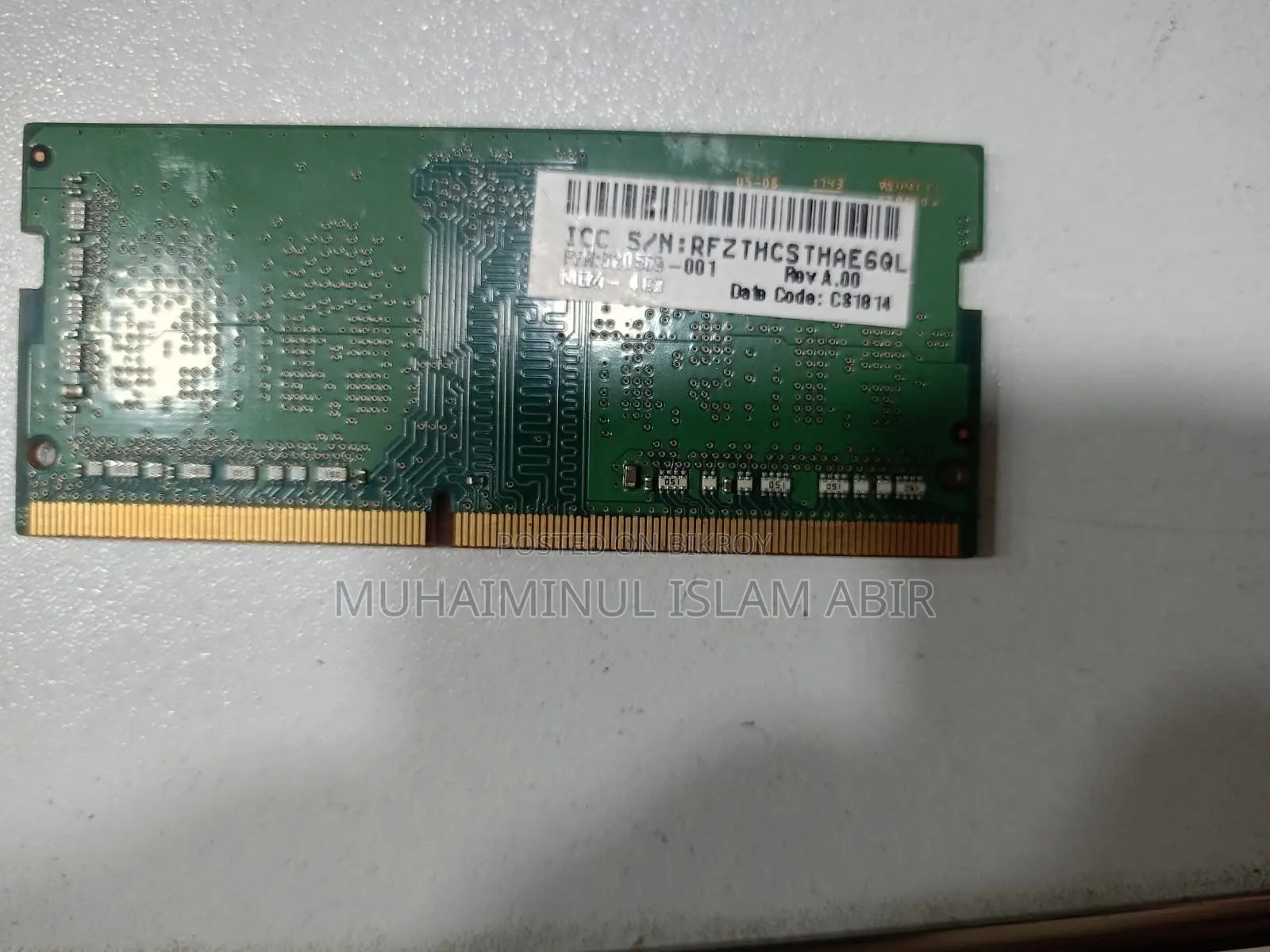 4GB DDR4 2133 Bus RAM