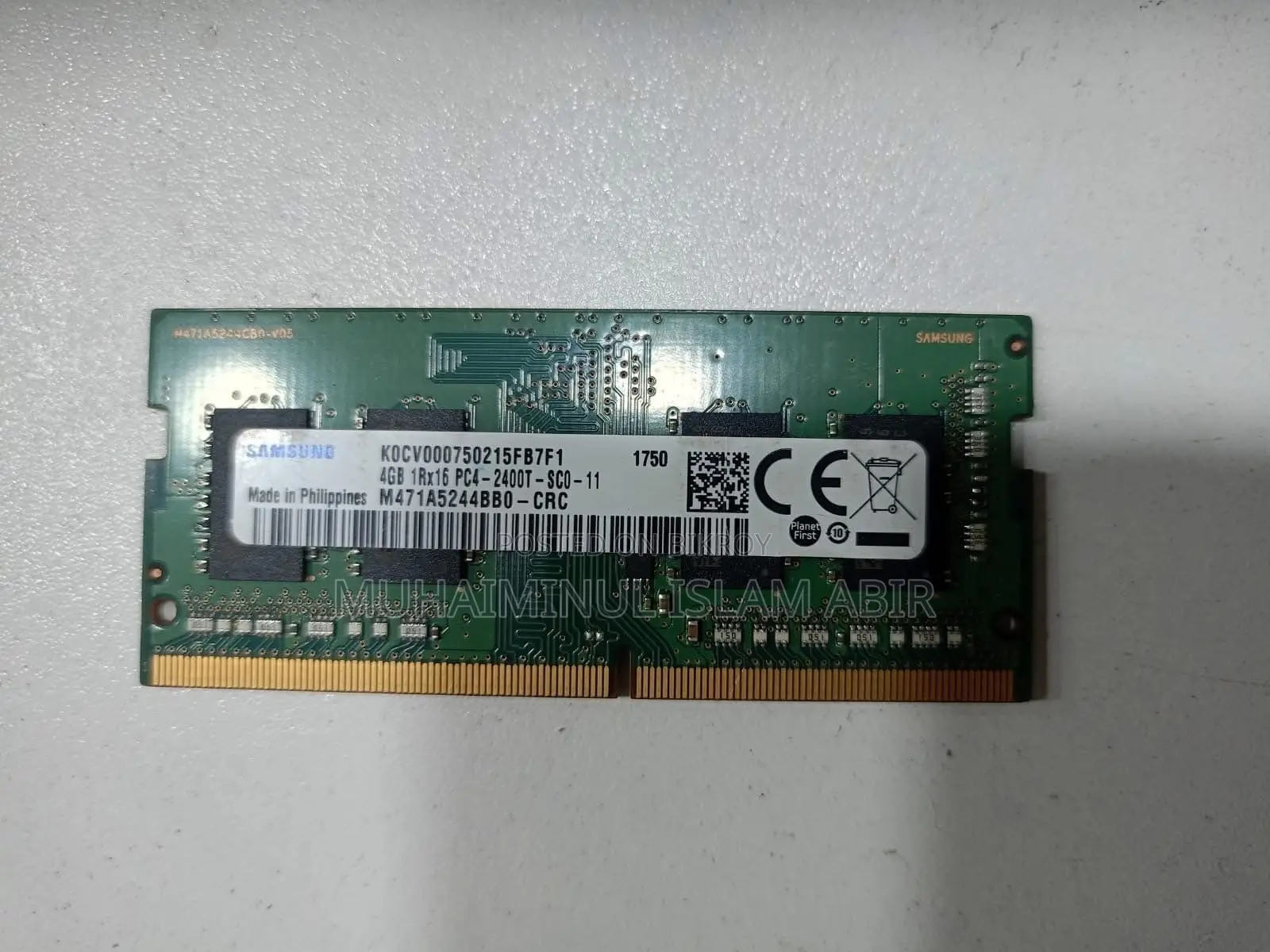 4GB DDR4 2133 Bus RAM