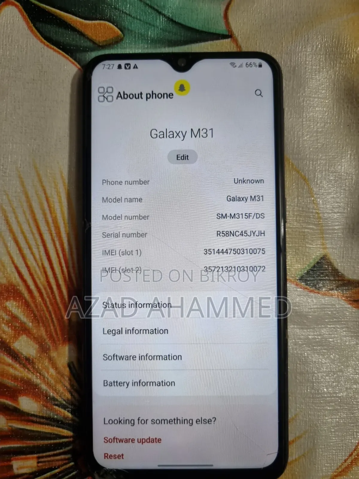 Samsung Galaxy M31 128 GB Black