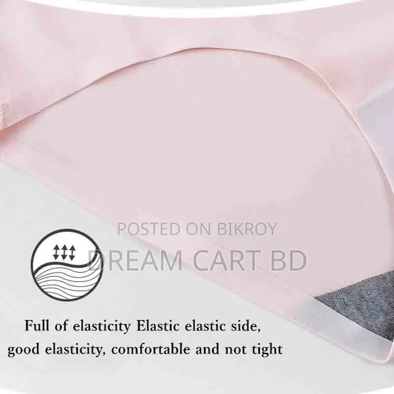 Seamless Ice Silk Panties for Women Breathable Low-Rise Briefs