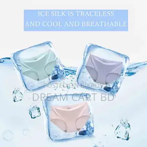 Seamless Ice Silk Panties for Women Breathable Low-Rise Briefs