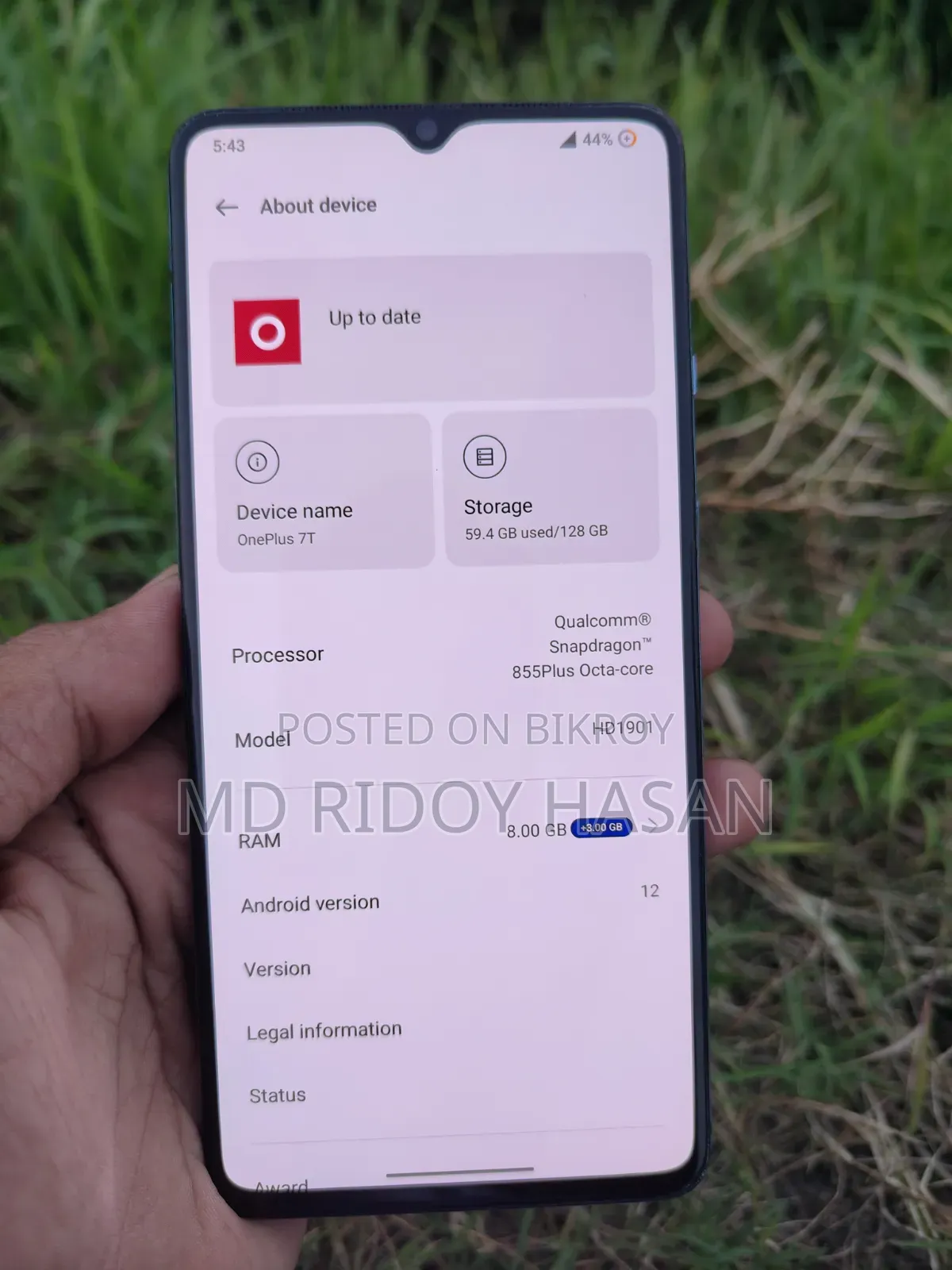 OnePlus 7T 128 GB Blue