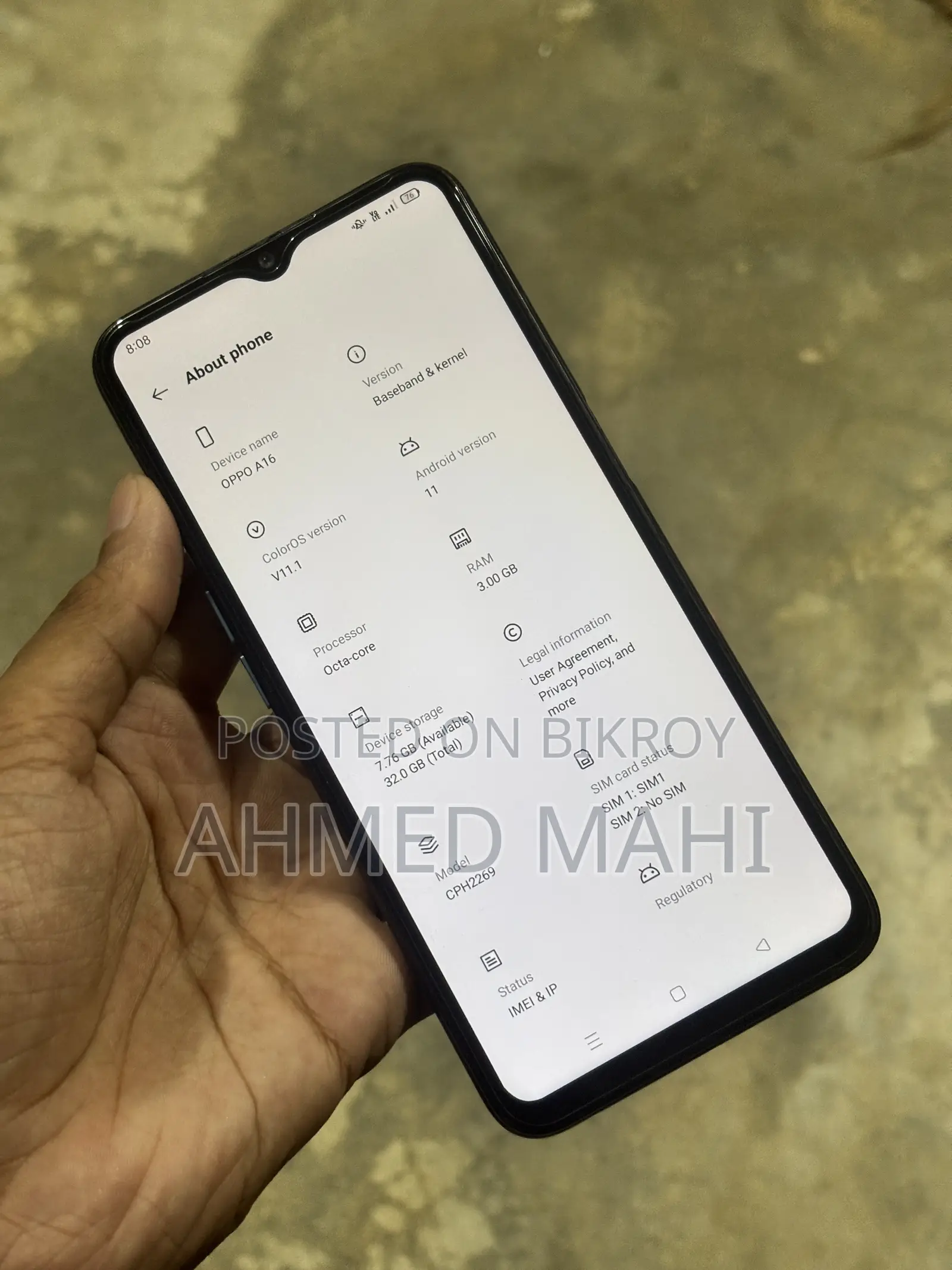 Oppo A16 32 GB Blue