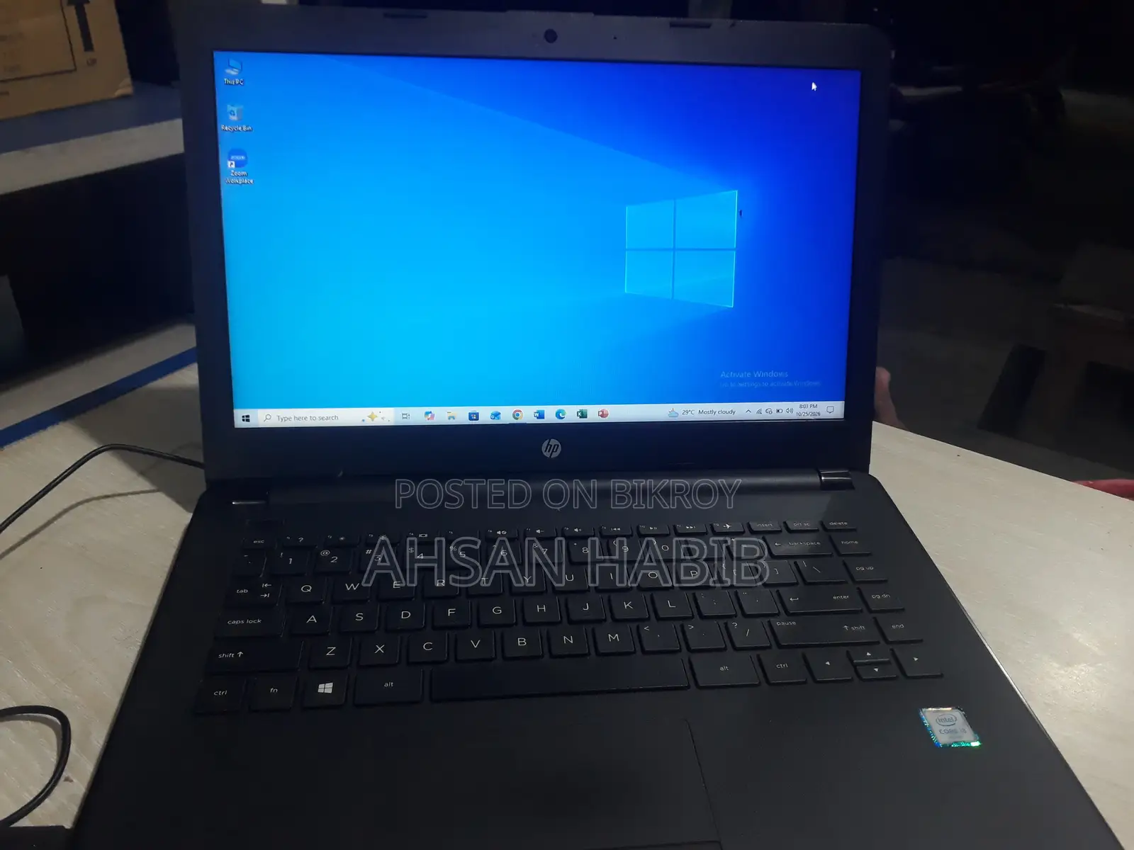Laptop HP 14-dq1025cl 8GB Intel Core i3 SSD 1T