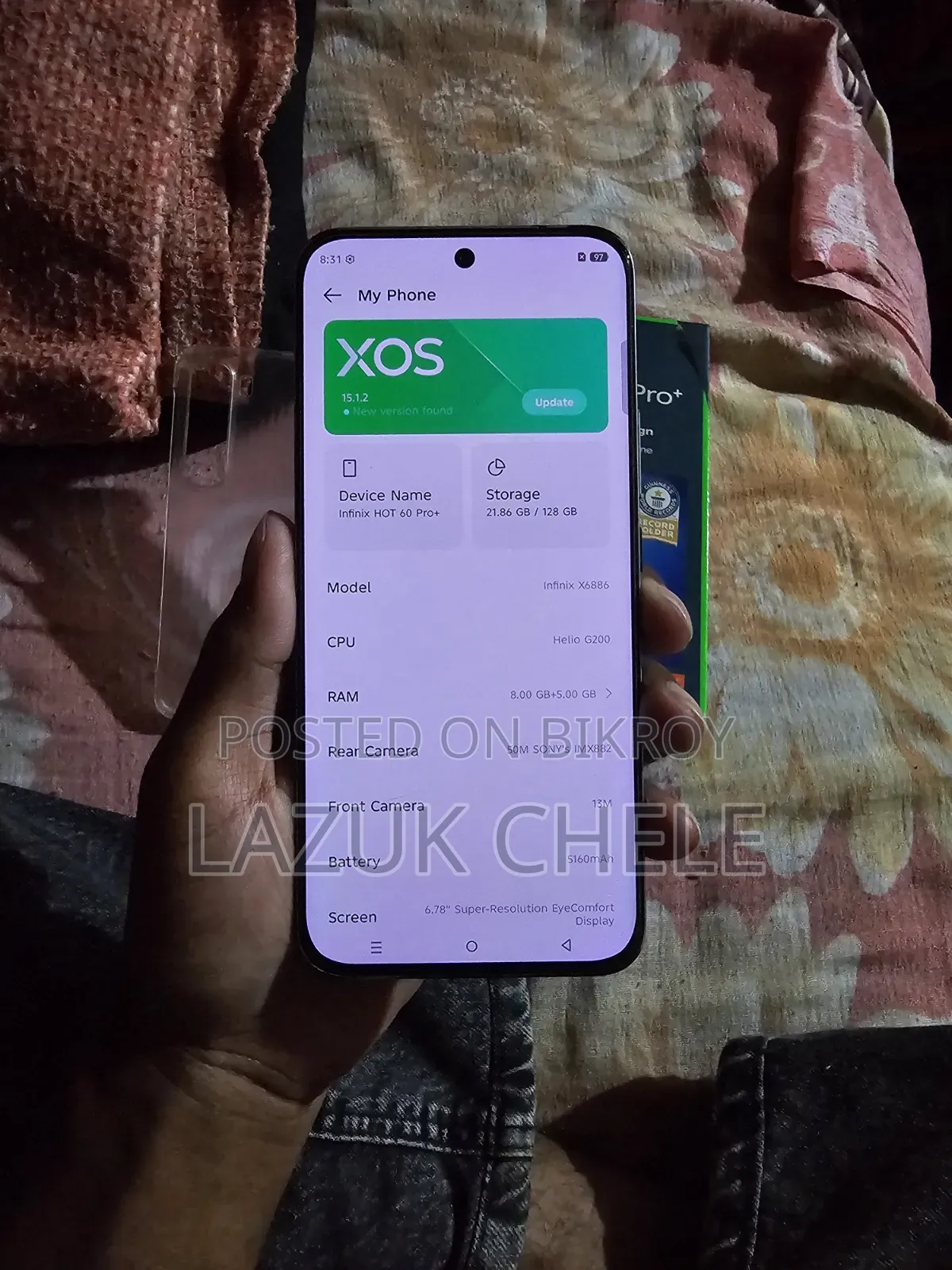 Infinix Hot 60 Pro+ 128 GB White