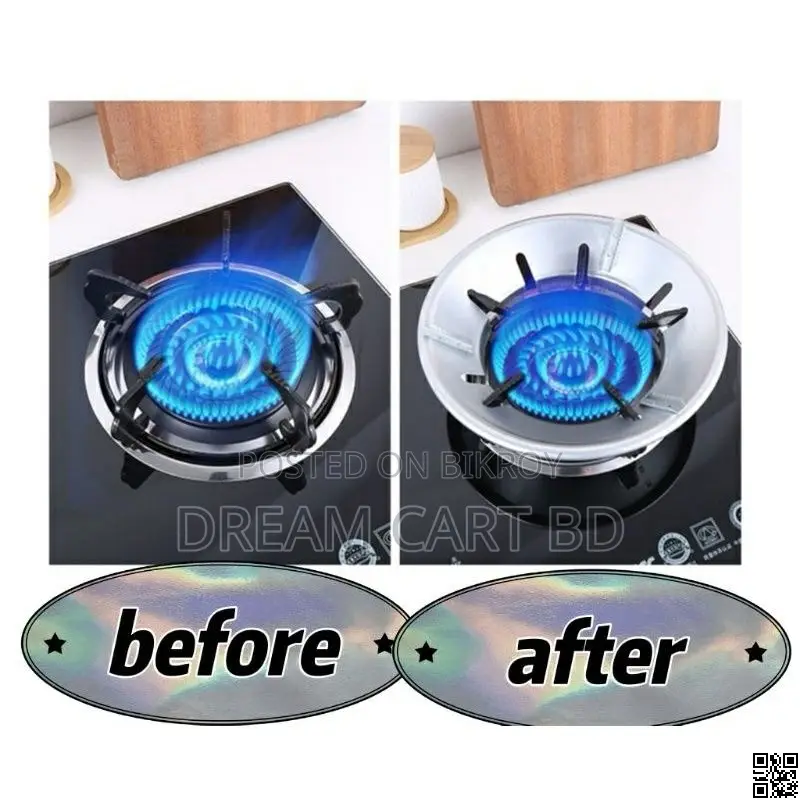 2PCS Gas Stove Energy Saver Cover Ring Stand