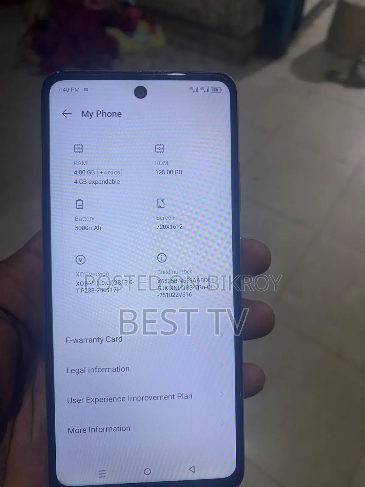 Infinix Smart 8 128 GB Pink