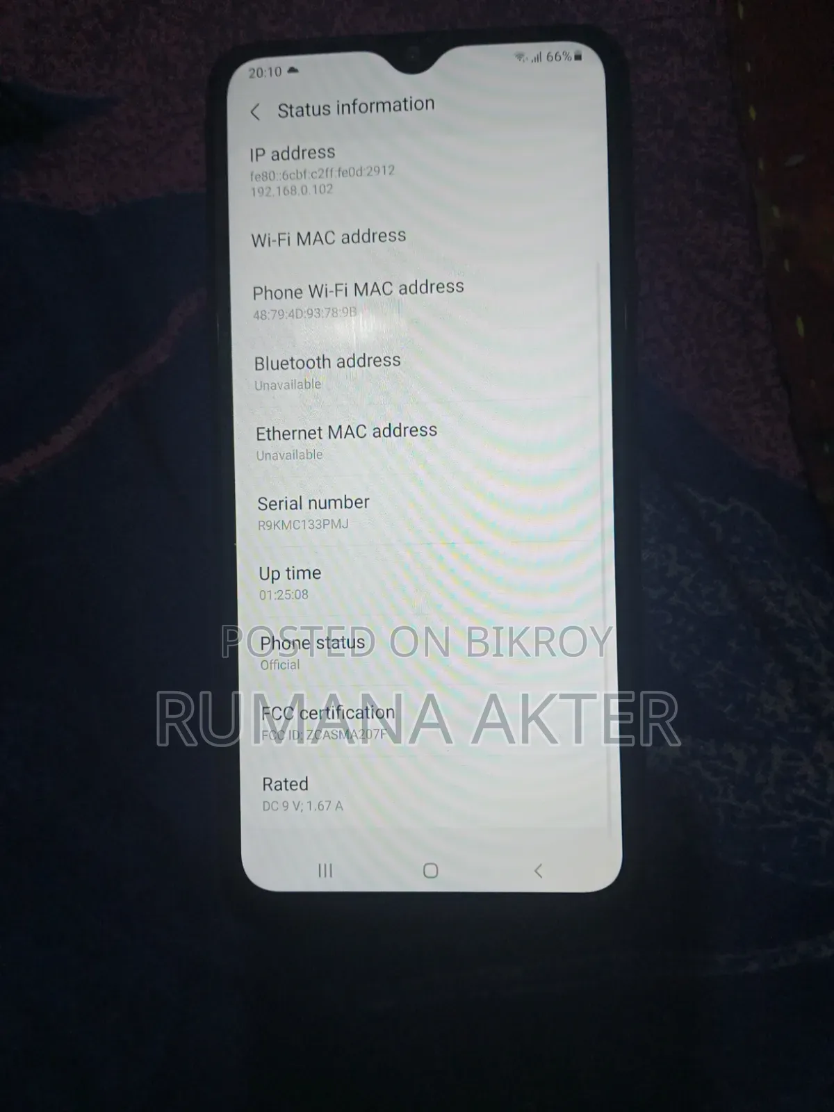 Samsung Galaxy A20s 64 GB Black