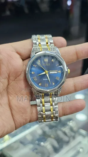 🔥স্টাইলিশ OLEVS ডিজাইনের প্রিমিয়াম লুকের ঘড়ি ⌚ আকর্ষণীয় = ডে-ডেট ডিসপ্লে