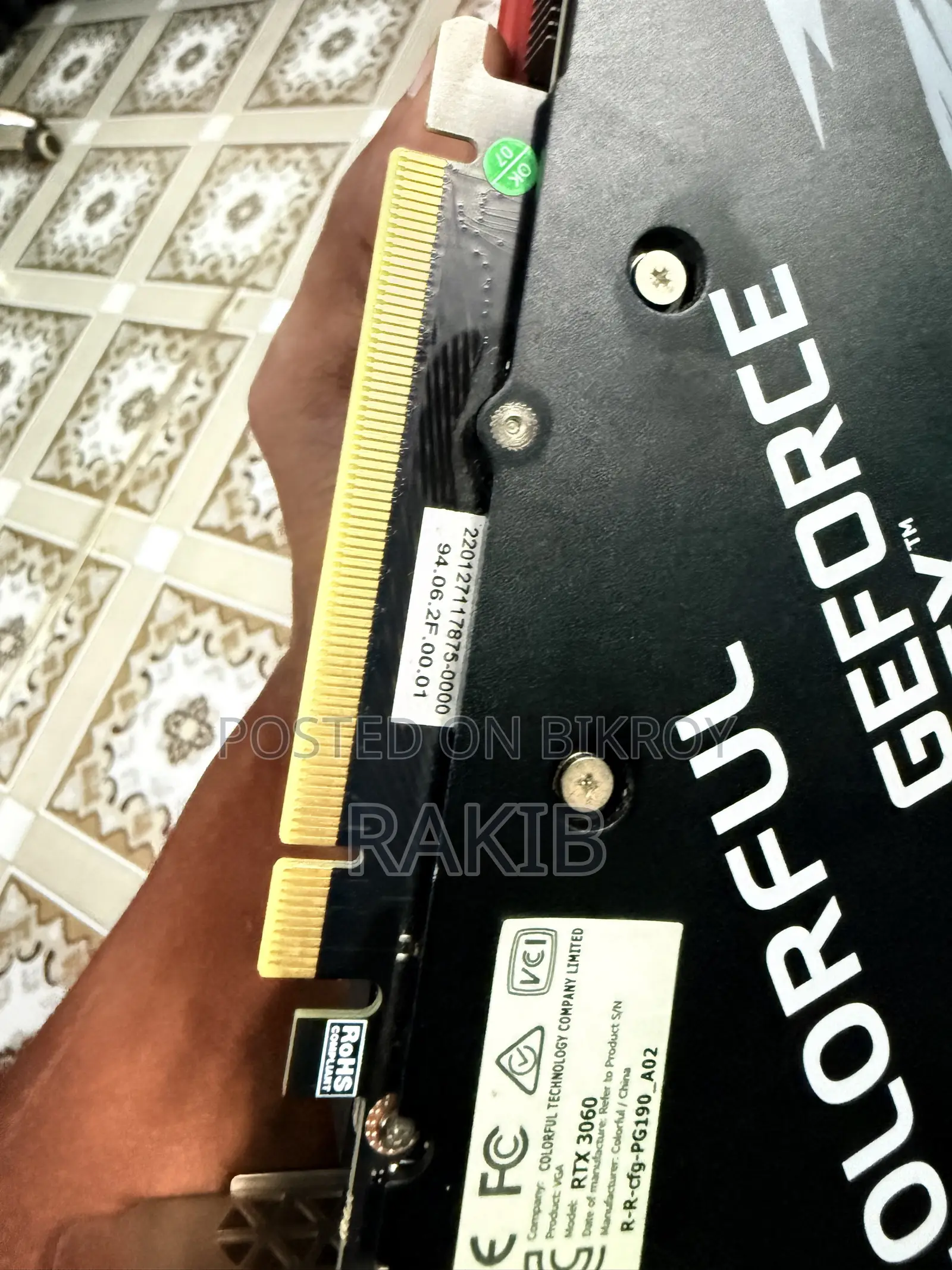 Colorful GeForce RTX 3060 12GB (Brand New Condition)