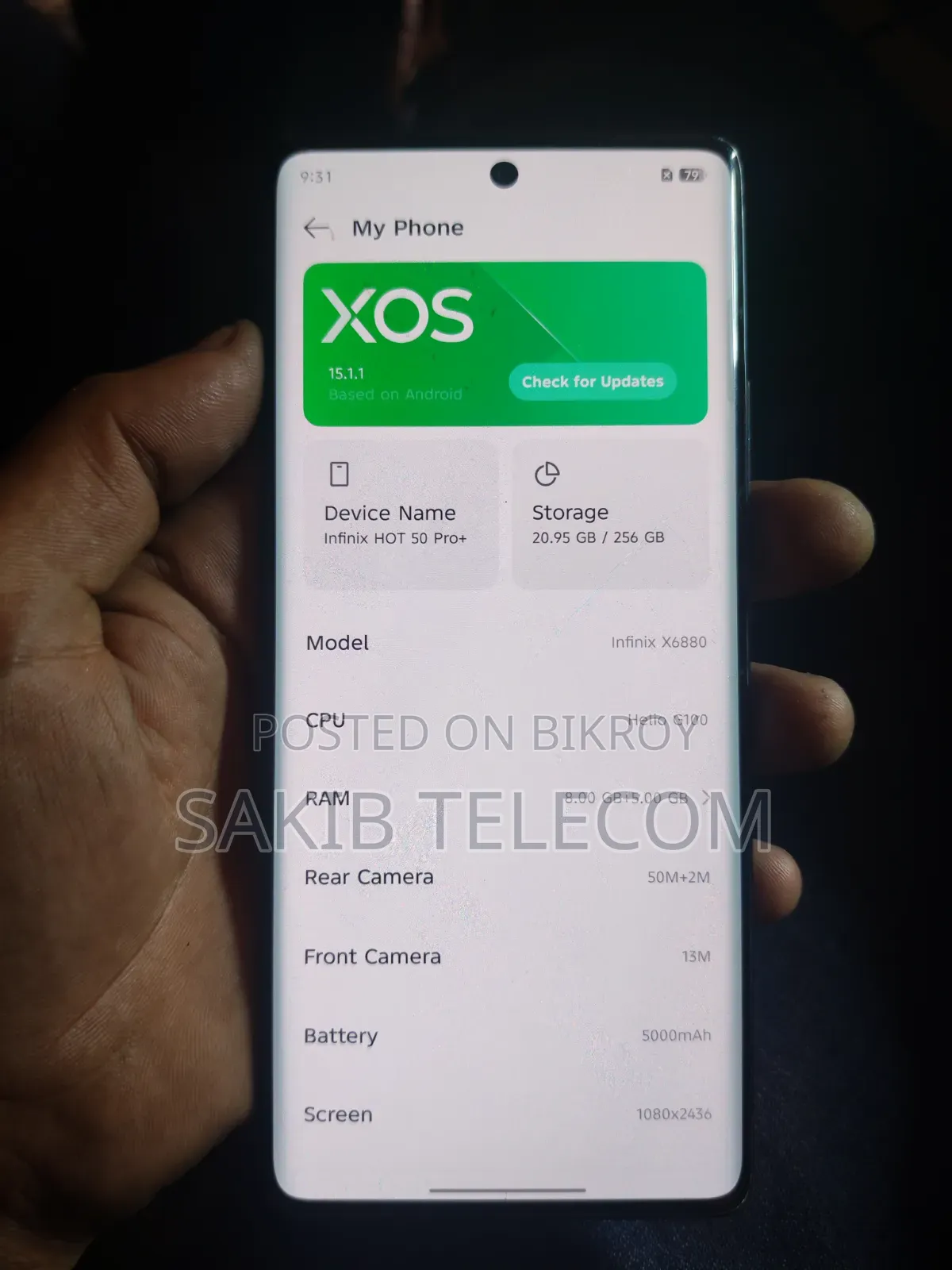 Infinix Hot 60 Pro+ 256 GB Black