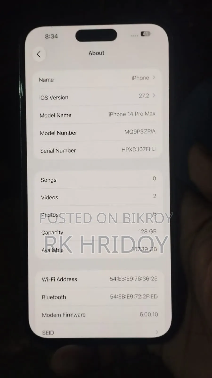 Apple iPhone 14 Pro Max 128 GB Black