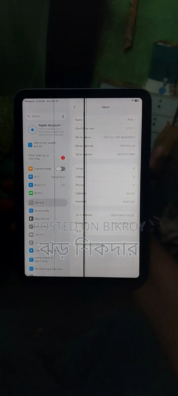 Apple iPad mini 6 64 GB Gray