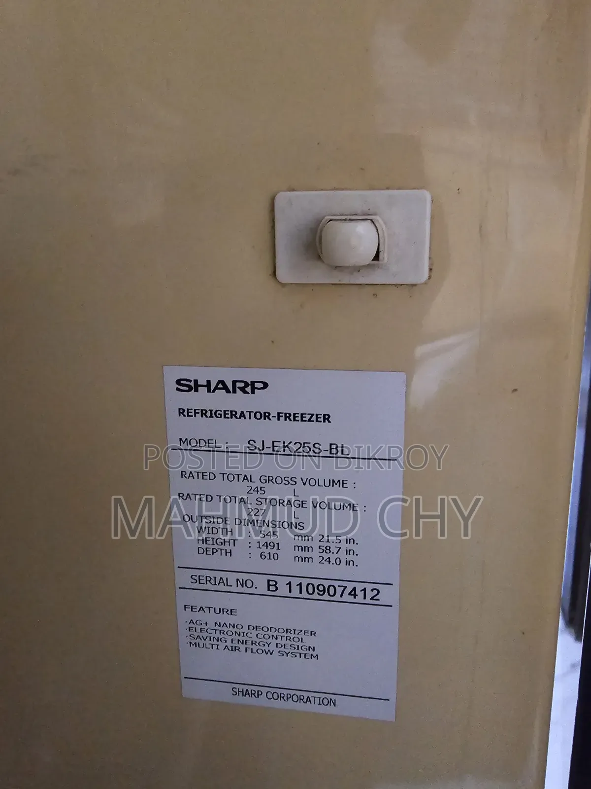 Sharp Refrigerator Non Frost