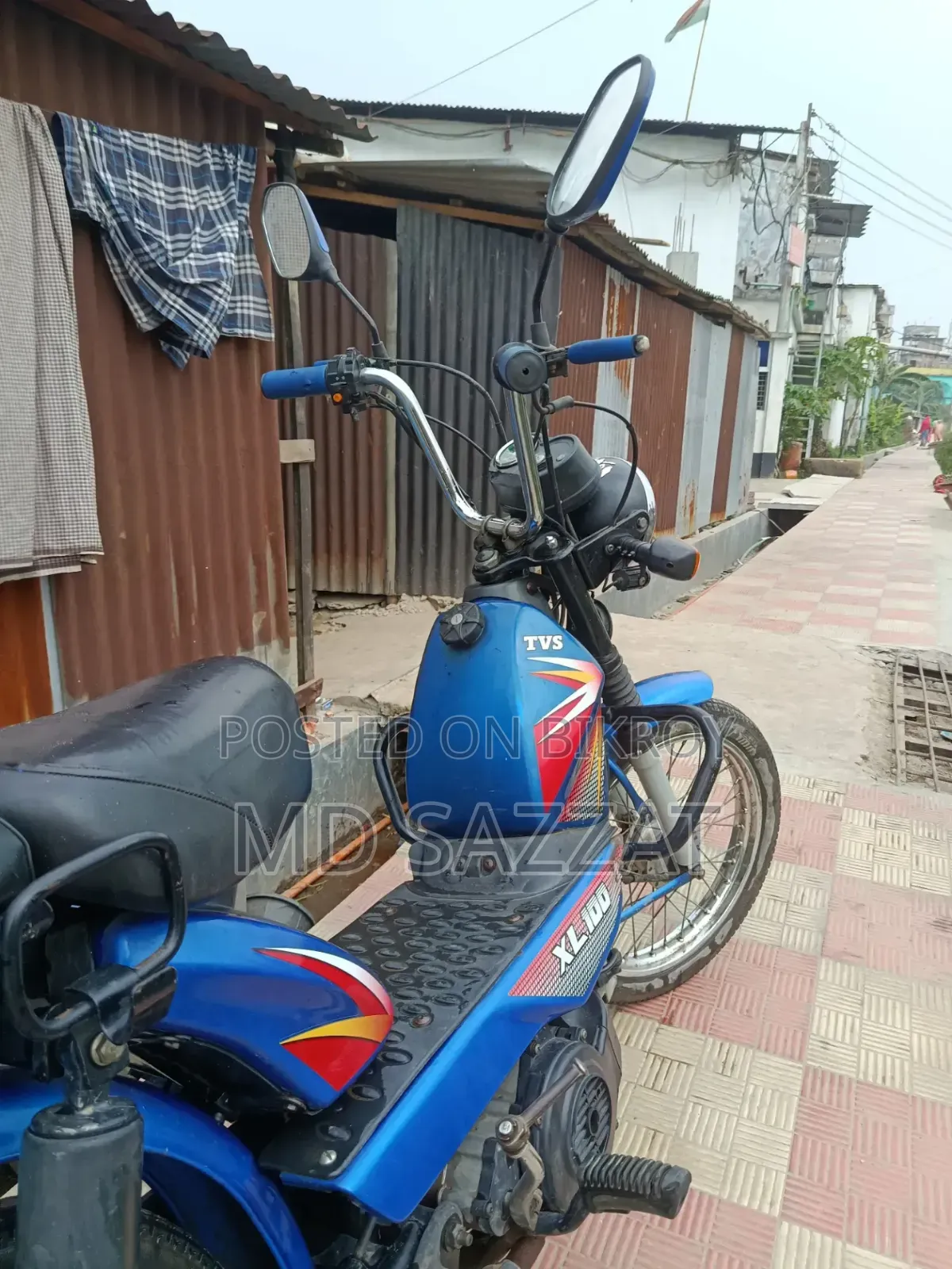 TVS XL 100 2025 Blue
