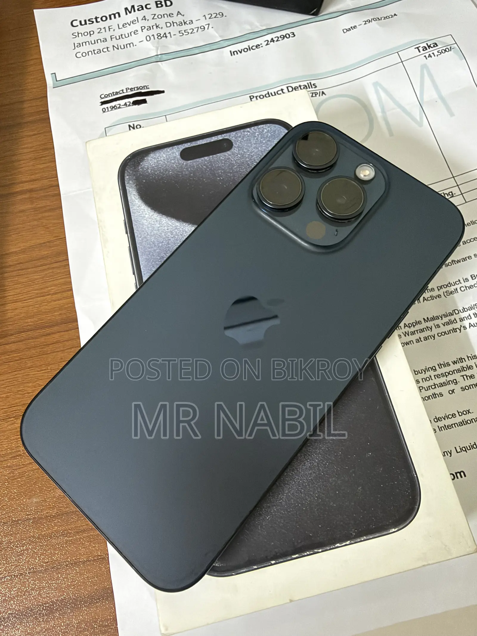 Apple iPhone 15 Pro 256 GB Blue