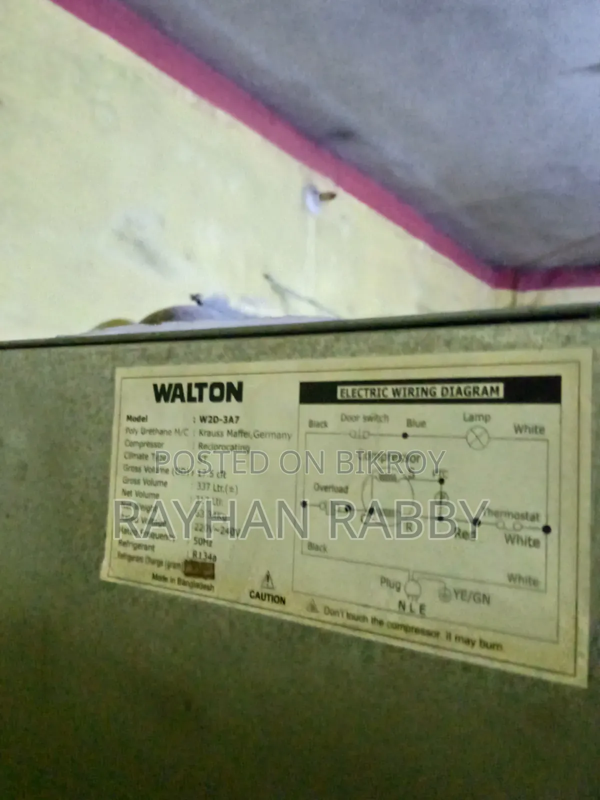 Walton Refrigerator 317 LTR /17.5 CFT