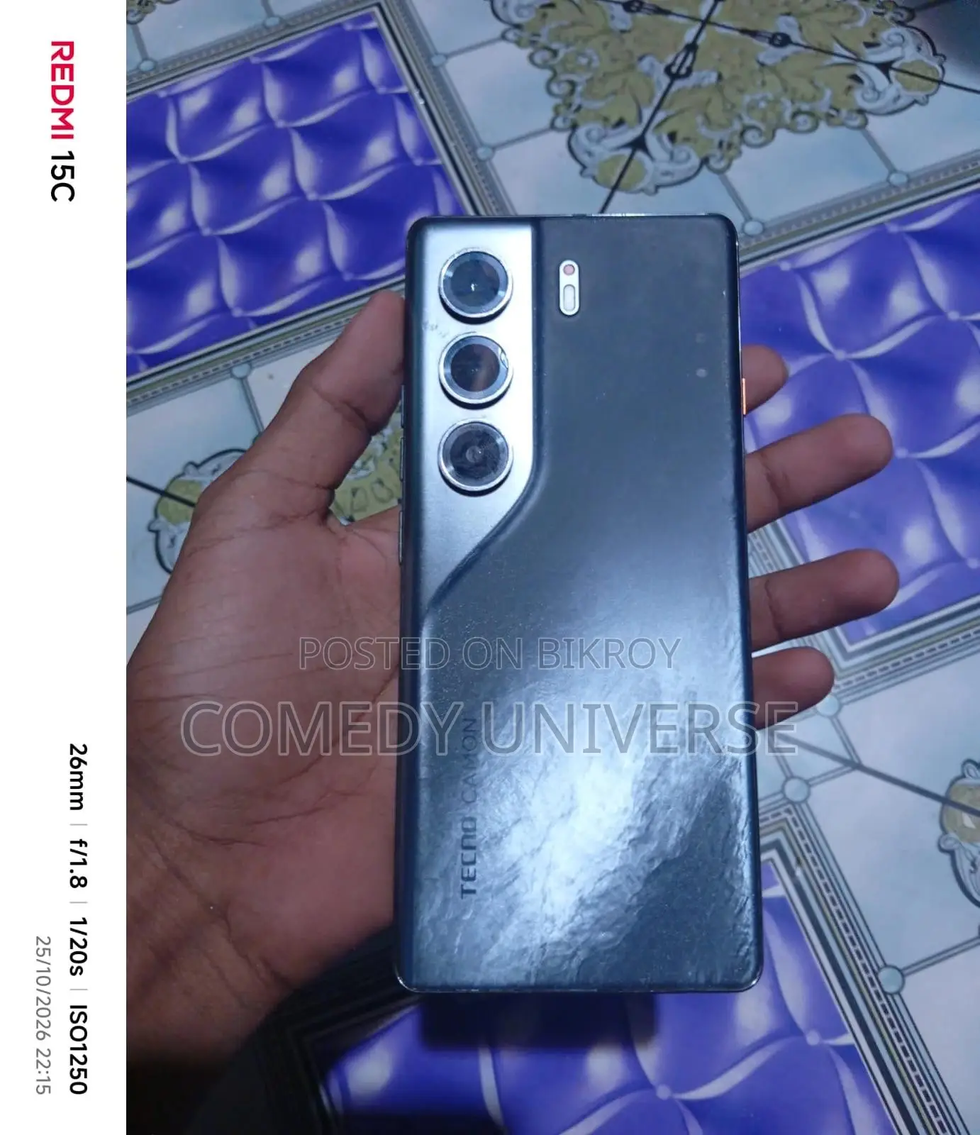 টেকনো ক্যামন ৪০ প্রো ৪জি ২৫৬ জিবি ব্ল্যাক