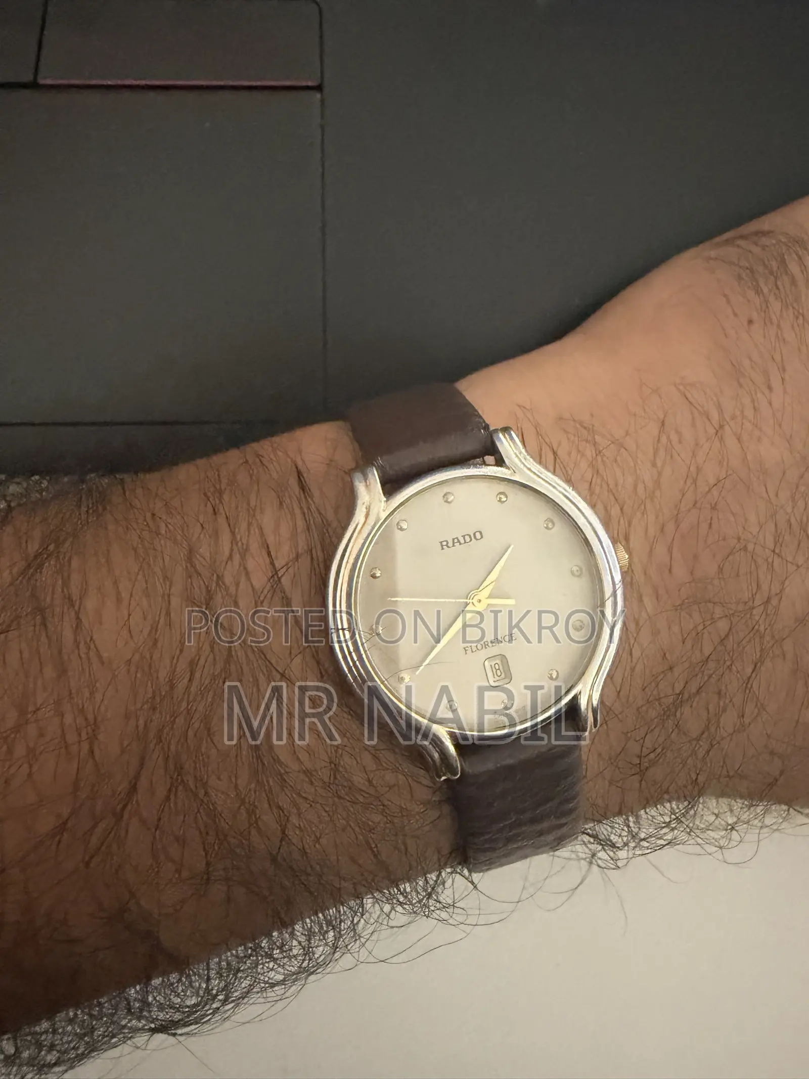 Rado Florence Original 18k Gold Dial 1980s Watch