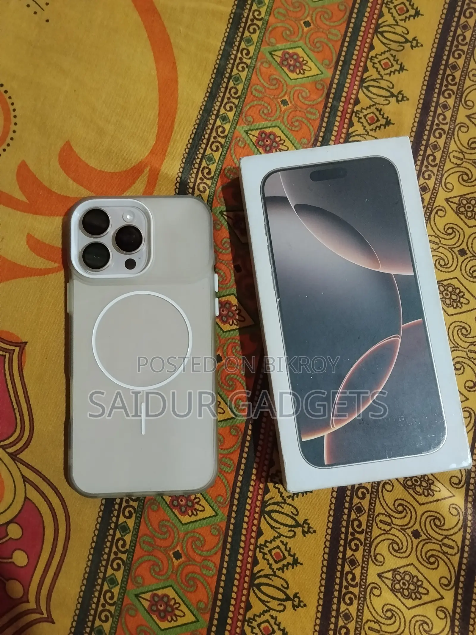 অ্যাপল আইফোন ১৬ প্রো ম্যাক্স ২৫৬ জিবি গোল্ড