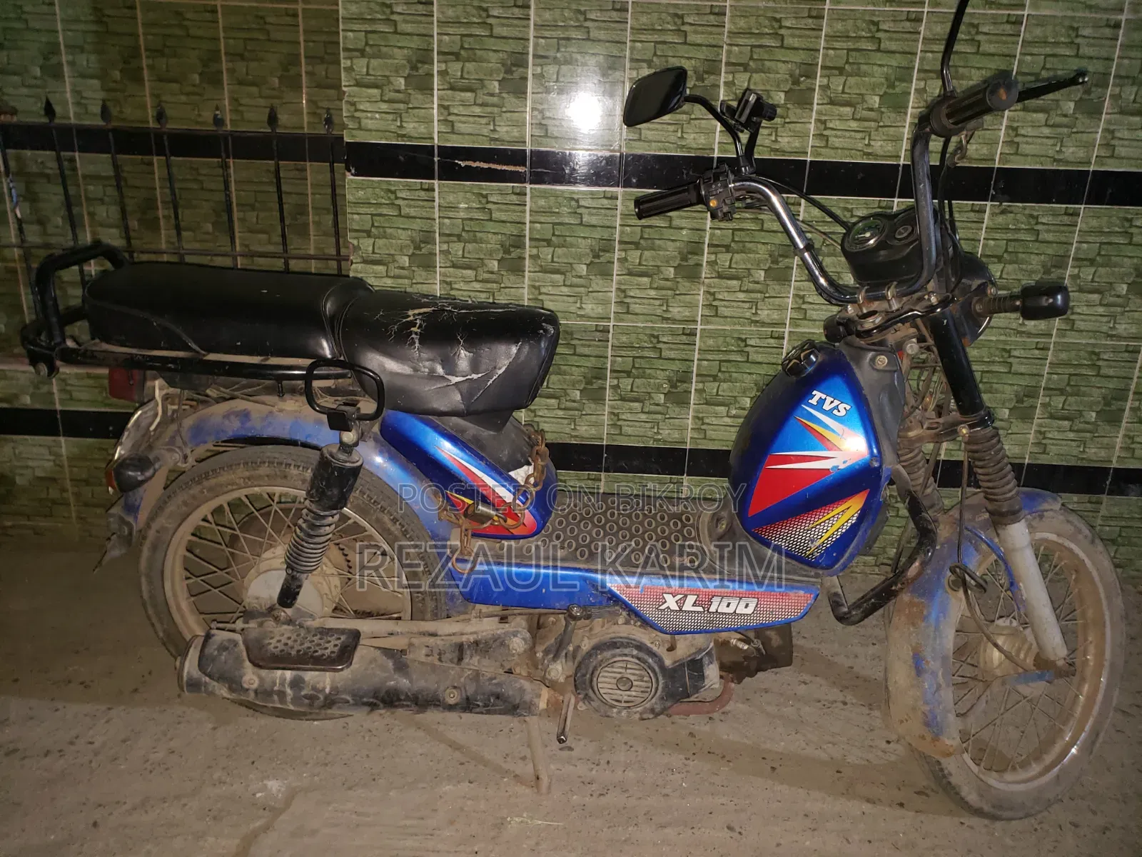 TVS XL 100 2018 Blue