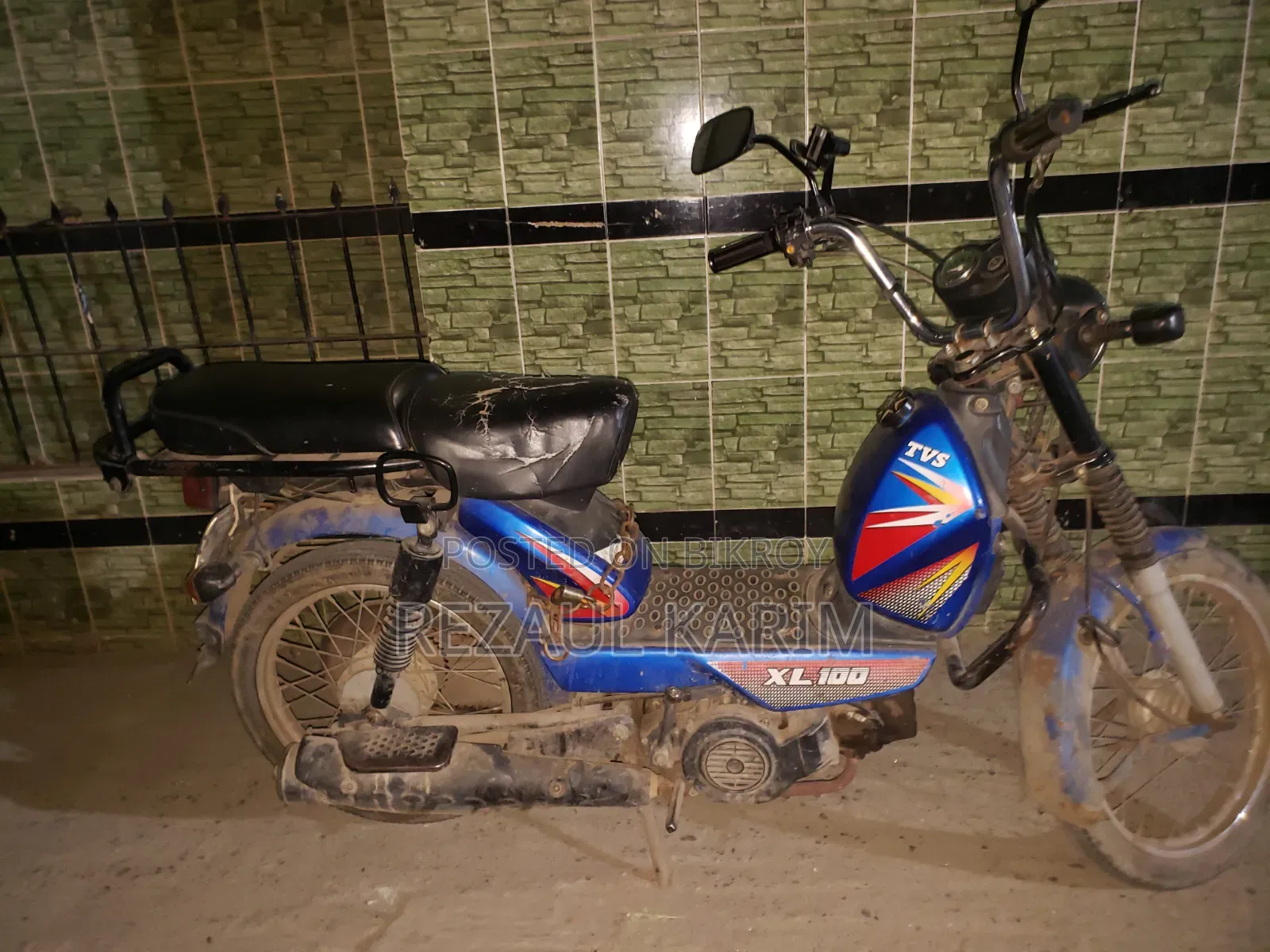 TVS XL 100 2018 Blue