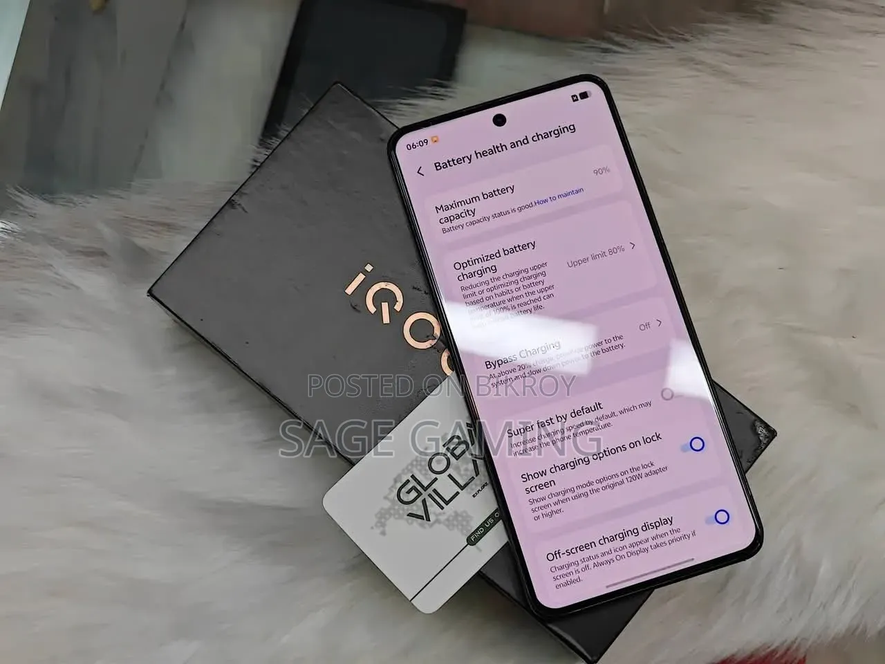 iQOO 256 GB Black