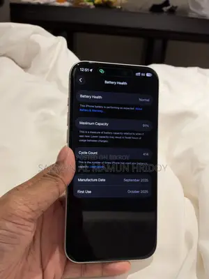 অ্যাপল আইফোন ১৭ প্রো ম্যাক্স ২৫৬ জিবি সিলভার