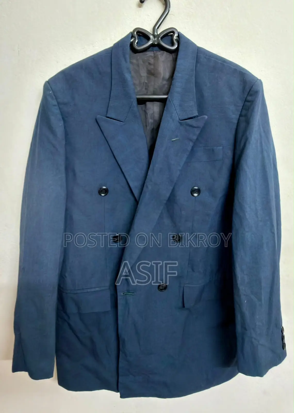 Blue Mens Single Blazer