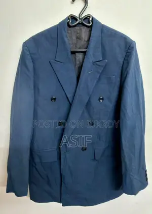 Blue Mens Single Blazer