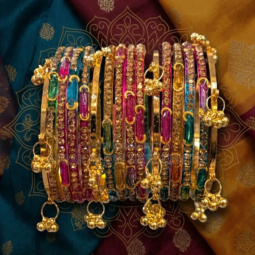 Premium Kashmiri Ghungroo Balla / Bangles Set