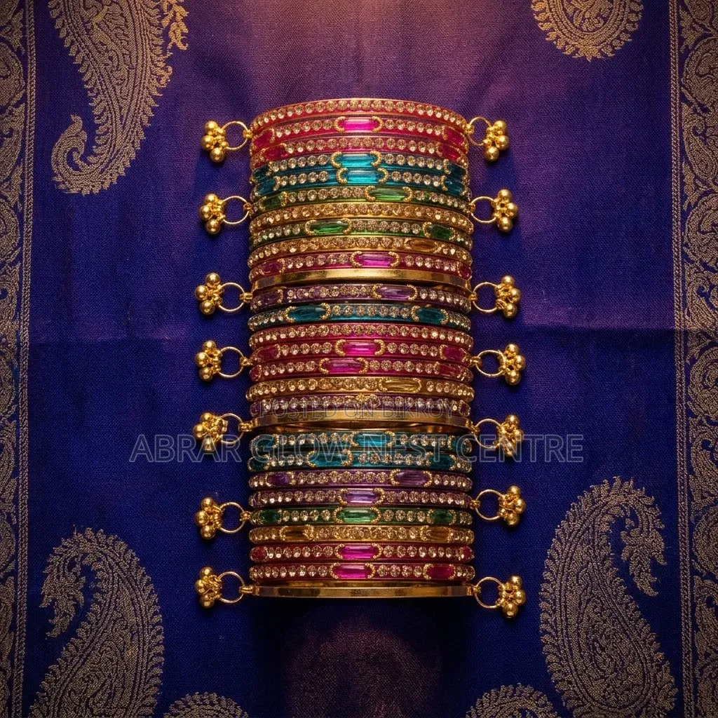 Premium Kashmiri Ghungroo Balla / Bangles Set