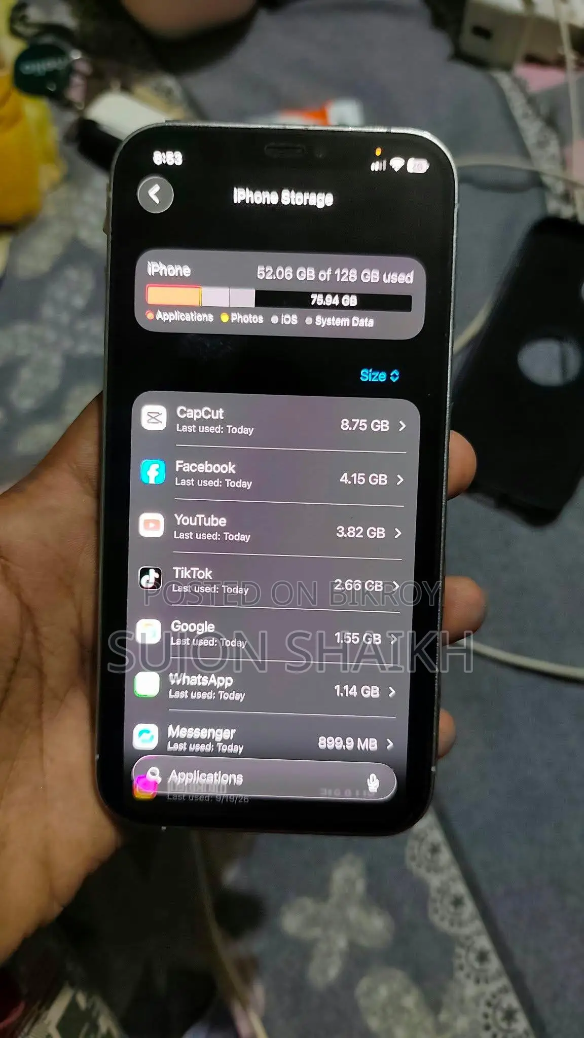 অ্যাপল আইফোন ১২ প্রো ১২৮ জিবি সাদা